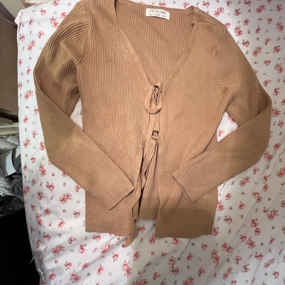 Mango Women's Camel Cardigan